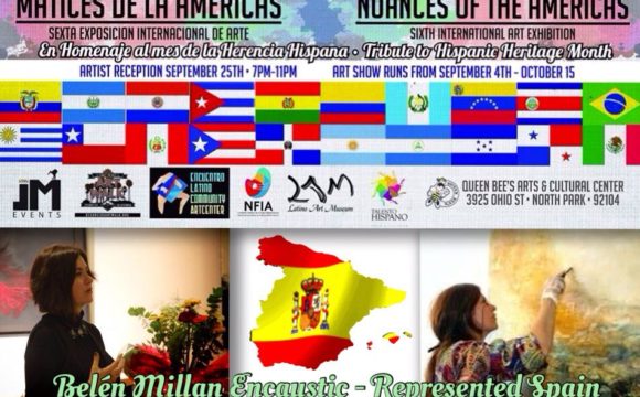 SAN DIEGO, USA: Representing Spain at the International Art Show “Nuances of the Americas” Collective Show at the Queen´s Bee Art and Cultural Center in San Diego during September and October.
